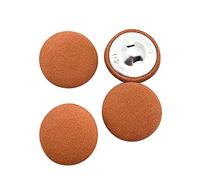 10PC 25mm Fabric Cloth Covered with Metal Shank Round Buttons, 1 Inch ET1070