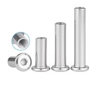 10PC 304 Stainless Steel Hexagon Socket Cap Nut, Internal Thread Rivet, Anti-rotation, M2-M12, Furniture Installation Accessories(M4*30)
