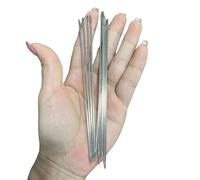 10pc 6" Extra Large Extra Long Metal Needles Upholstery Leather Hard Work Needle Jewellery Craft Heavy Duty Needles with Bottle Travel Case