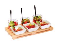 (10PC Appetizer Tray 30cm) Assorted Snack Dish Serving Dishes Tray Dip Nibble