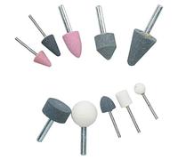 10pc Assorted Abrasive Polishing Grinding Sanding Stones 1/8 and 1/4 Collet