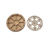 10pc Bamboo Holder for Tuning Fork Sound Healing - 10pc Organizer | Sound Healing Accessories | Tuning Fork Storage | Biofield Harmonization | 10 Capacity