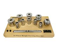 10pc Bangle Forming Dies Set : Bending Jig Silversmiths Jewellers Bangles (9100)