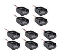 10Pc Battery Adapter for Makita 18V Lithium Battery Power Tool Connector Adapter Dock Holder for Power Tool BL1830 Black