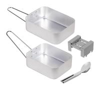 Milestone Camping Festival Cooking Mess Set, Silver