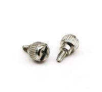 10pc Carbon Steel Cross Head 6#-32x5mm 6#-32x6mm PC Computer Case Cover Hand Tighten Thumbscrew Thumb Bolt Screw(Silver,6-32x5mm)