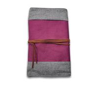 10pc Carry Bag for Solfeggio Tuning Forks, Colorful Plug-In Bag with Compartments for Gemstone Boots and Attenuators - Sound Therapy Tools and Biofield Harmonization - Garnet