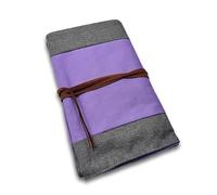 10pc Carry Bag for Solfeggio Tuning Forks, Colorful Plug-In Bag with Compartments for Gemstone Boots and Attenuators - Sound Therapy Tools and Biofield Harmonization - Purple D1