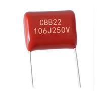 10pc CBB22 Polypropylene Metallized Film Capacitor 250V106J 106K 10UF 250V BIANMTSW