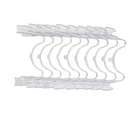 10pc Clear M-Shaped Lip & Cheek Retractor - Medium Oral Accessory for Unobstructed View