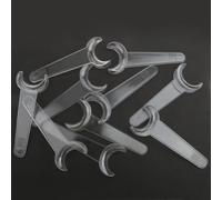10pc Clear T Shape Dental Cheek Retractor Lip Mouth Opener Teeth Whitening Large PVC