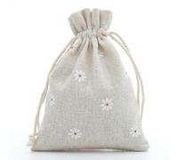 10pc Cute Print Reusable Cotton Line Bag Drawstring Pouches Candy Favor Holder Jewelry Party Gifts Bag 10x14cm/13x18cm 29 Colors