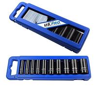 10pc Deep Impact Socket Set 3/8" Drive Long Reach Thin Wall Sockets 10-24mm