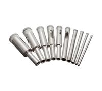 10pc Diamond Grit Hole Saw Set, 3-13mm Drill Bits for Glass, Ceramic, Marble, Tile & Porcelain