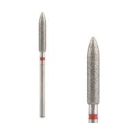 10Pc Diamond Nail Drill Bit, 3/32 Inch Cuticle Cleaning Burr
