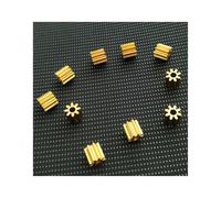 10pc DIY Toy Motor Gear 130Motor 0.5M 2mm Nylon Copper Shaft 8T/9T/12T/15T 4wd Motor Gear Box Gear Reducer Gearbox RC Parts(Copper 12T 0.5M 10PC)