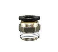 10PC DN15 G 1/2" Male x Fit Tube OD 12mm Nickel Plated Brass Pneumatic Air Hose Quick Connector Push in Coupler Water Gas Oil