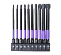 10Pc for Impact Hex Bit Set 100mm H1.5-H10 Magnetic 10Pc for