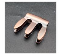 10PC Full Metal Violin Mute for Practice for 3/4&4/4 Violin Antique Brass/Gun Colour/Antique Copper(Color:Antique Copper)