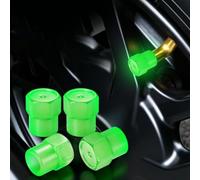 10PC Glow in The Dark Tire Valve Caps,Fluorescent Tire Valve Stem Caps, Cool Car Present for Universal TireAir Cap Covers Decoration Accessories for Car SUV Bicycle Motorcycles Trucks