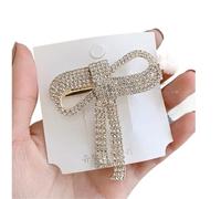 10pc Hair Clip Rhinestone Bow Tassel Bangs Fairy Side Hairpin Duckbill For Women(136-8 Duckbill clip)