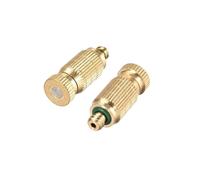10PC High Pressure Misting Nozzle Brass Anti-Drip - Garden Irrigation Cooling Landscaping(0.15mm)