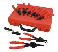 10Pc Internal & External Circlip Snap Ring Plier Set. Red Case (Neilsen Ct1107)