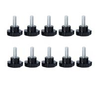 10Pc M8*10-100 Star Clamping Knobs, 31/38/50mm Head Diameter | Star Handle Knob, Grip Thumb Screw, Galvanized Carbon Steel Screw(M8*100-head diameter 31mm)