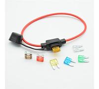 10pc Mini Waterproof Power Socket Small Blade Type Inline Fuse Holders with 5/7.5/10/15/20A Fuse auto Car Replacement Protected circuits (Size : 10A)