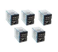 10Pc MY4NJ Electronic Micro Mini Electromagnetic Relay 5A 14PIN AC 12V 24V 36V 48V 110V 220V 380V LED Indicator Switch(AC 24V)