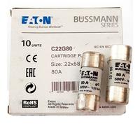 10pc new eaton Bussmann C22G80 80A 500V 22X58MM Fuse Free ship
