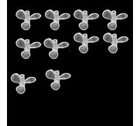 10PC Plastic Propeller Set for Fishing Lures, Works with Electric Lure Systems, Optimizes Wobbler and Swimbait Performance