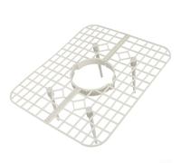 10PC Plastic Strawberry Cultivation Rack Featuring Three Dimensional Design and Drainage System to Enhance Plant Growth and Maximize Space Efficiency (White)
