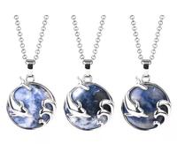 10pc Quartz Tiger Eye Gem Stone dolphin Pendants Prism Magic -Sodalite