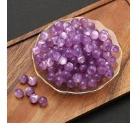 10PC Retro Pearl Buttons Mushroom Imitation Jade Bead Buttons for DIY Cheongsam Clothing Dress Garment Sewing Crafts Accessories-Light purple-10mm 10pcs