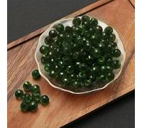 10PC Retro Pearl Buttons Mushroom Imitation Jade Bead Buttons for DIY Cheongsam Clothing Dress Garment Sewing Crafts Accessories-Dark green-10mm 10pcs