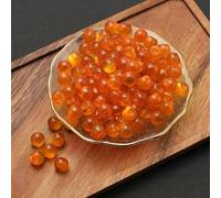 10PC Retro Pearl Buttons Mushroom Imitation Jade Bead Buttons for DIY Cheongsam Clothing Dress Garment Sewing Crafts Accessories-orange-10mm 10pcs