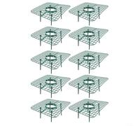 10PC Strawberry Growing Tray Rack with Three Dimensional Layout to Optimize Space and Promote Plant Health (Green)
