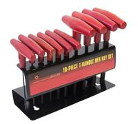 10Pc T-Handle Hex Key Set - Allen Metric Thandle 10 Wrench Stand New Alan Rack - Key Set Hex Allen Metric Thandle 10 Wrench Stand