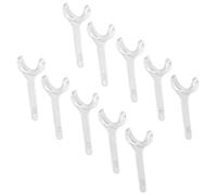 10pc T-Shaped Mouth Retractors - Large Clear Oral Ch xpanders for Teeth Braces
