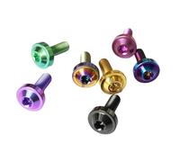 10Pc Titanium Torx Washer Screw M4 M5 M6 TC4 Gr5 Torx Socket Flange Button Head Screws With Collar Bolt(Black,M6x15 10pcs)