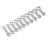 10pc Torque Wrench Spanner Adapter Set - 3/8" Square Drive - 12 Pt Metric Socket