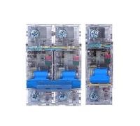 10pc Transparent DC Circuit Breaker 12/24/48/60/72V96/120V 80-125A Short Circuit Protection Switch for Electric Vehicle Solar(80A,1P)