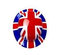 10PC Union Jack Bowler Hats Kings Coronation Fancy Dress Street Party Adult Plastic Celebration Hats Red White Blue