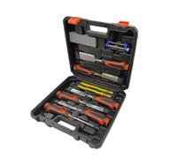 Rolson 56140 CRV Chisel and Honing Guide, Orange/Black, 10pc
