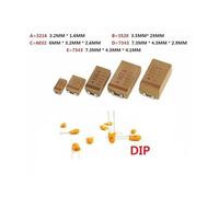 10PCS 0.1UF 1uf 2.2UF 4.7UF 10UF 22UF 33UF 47UF 100UF 220uF 330UF 470UF 6V 10V 16V 25V 35V 50V A B C D Case Tantalum Capacitor(E 10V 470uF 477)