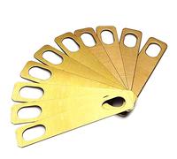 10pcs 0.2/0.5/1mm Assorted Brass Electric-Guitar E-Bass Neck Shim Luthier Tool