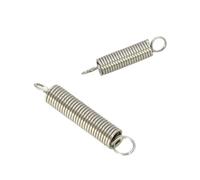 10pcs 0.3mm .4mm .5mm .6mm Length 20mm To 80mm Stainless Steel Tension Spring With Double O Hook Extension(80mm(L),0.4x5mm(OD))