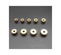 10Pcs 0.4M Brass Gear Spur Pinion Mechanical Small 0.4 Modulus Bore Hole Aperture 2MM 1.98MM 9/10/11/12/13/14/15/16/17/18 Teeth(1.98MM,0.4M13T)