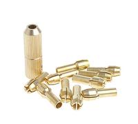 10Pcs 0.5-3.2mm Twist Hand Drill Kit Chuck Electric Drill Bit Collet+2mm Wrenches T Handle Set